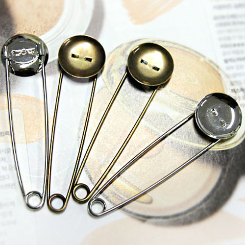 安全ピン型カブトピン<br><値下げ♥><br>70㎜/80㎜・2色<br>1/10EA