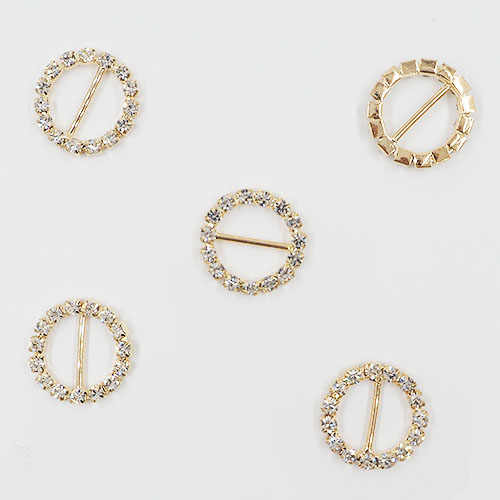 リングキュービック<br>23㎜・gold<br>2/10EA