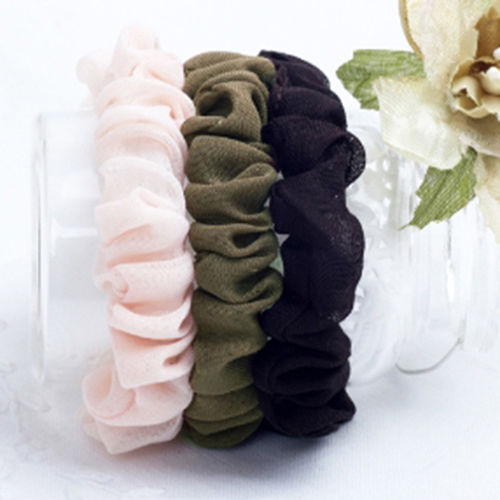 シフォンシュシュ<br>10㎜・3色<br>2/10/100EA