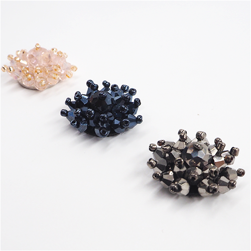 そろばんカットガラス<br>パーツ(円形)<br>約Φ25mm・1/10EA