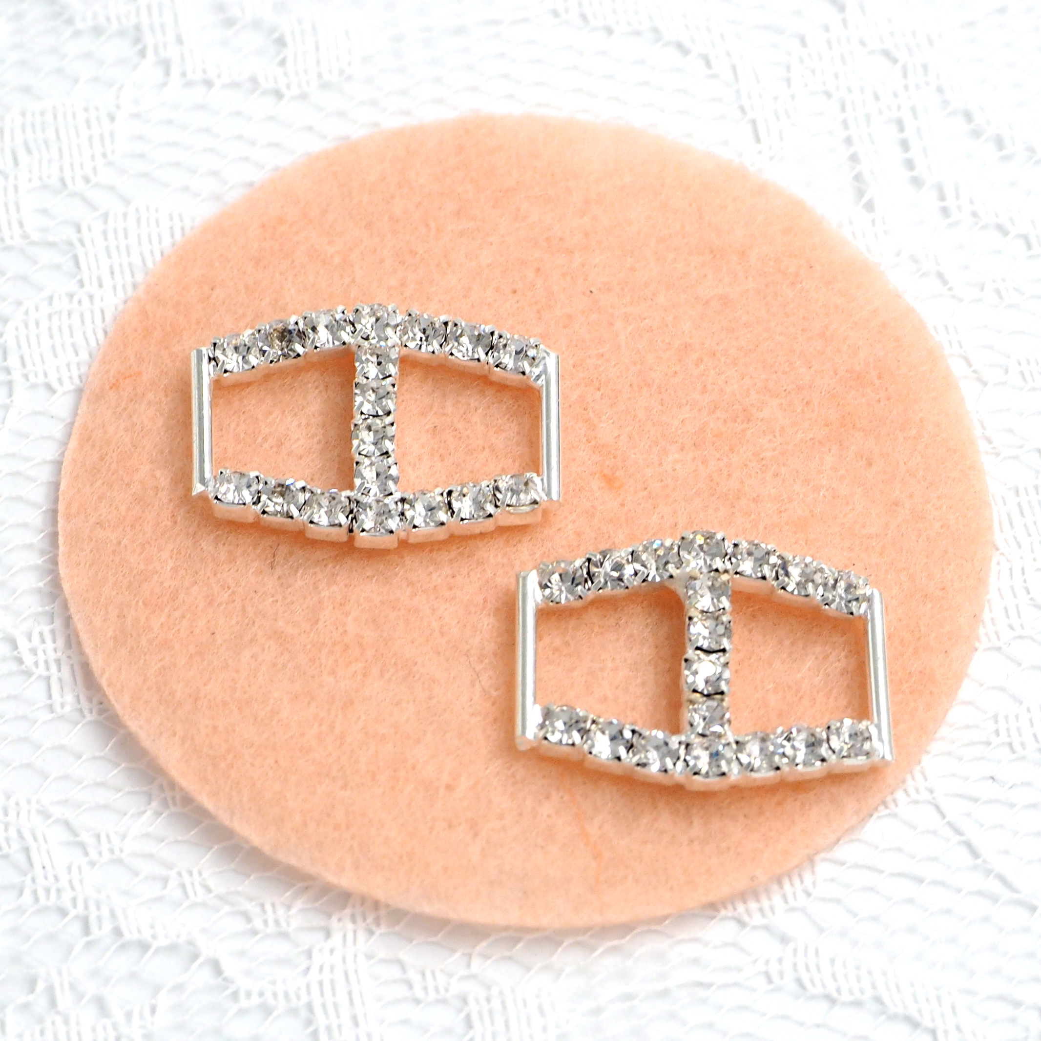 六角形キュービック<br>20㎜x15㎜・silver<br>2/10EA