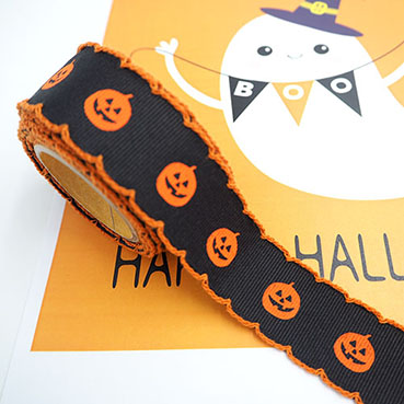 カラフルハロウィンリボンがいっぱい リボン専門店リベル