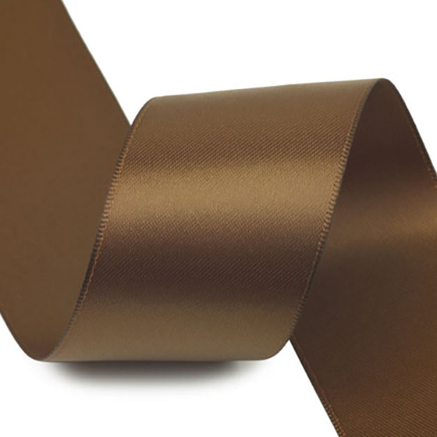 847 礪茶色(とのちゃいろ) 両面有光サテン 幅3/6/9/16/25/38㎜ 長さ22/90M