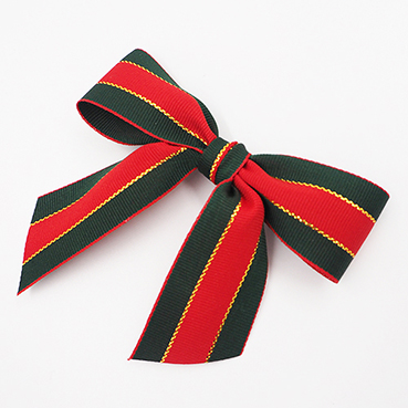 蝶リボン 緑・赤／金・赤 25㎜(30個入り)
