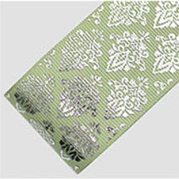 RIBEL ダマスク柄プリントグログラン 【激安リボン問屋リベル】