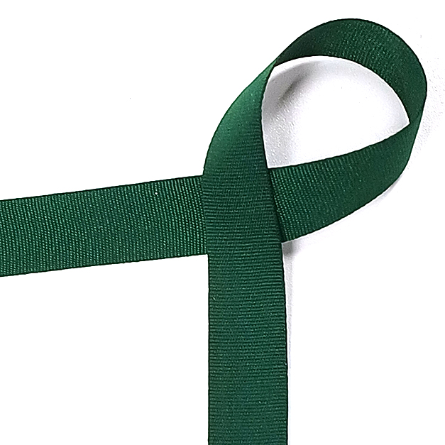 19 深緑(ふかみどり) 平織リボンテープ 幅6/10/15/20/25/38㎜ 長さ45M