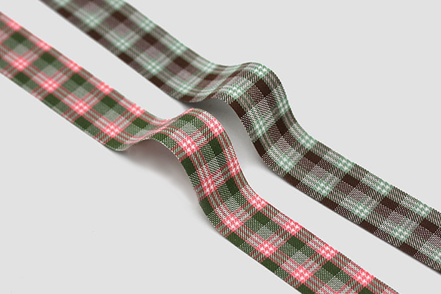 リボン様確認用 ソフトチェックリボン6色 幅25/40㎜ 長さ9M