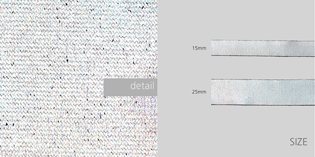 オーロラシルバーリボン 幅15/25㎜ 長さ9M