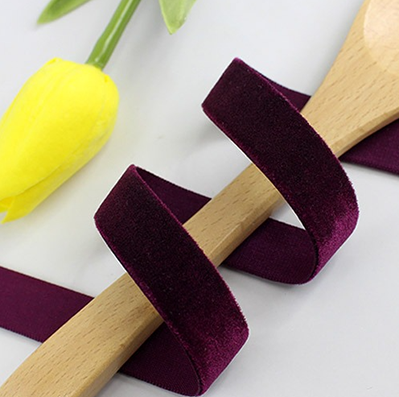 光沢ベルベットリボン♡確認用です 数量5から】 リボン 『片面ベルベットリボン ラメ入り 幅約2.5cm 9番色