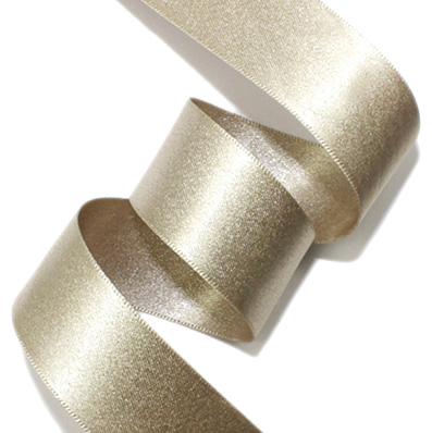 RIBEL 両面シルバー/ゴールドパールサテン 幅5/10/15/25/40mm 【激安