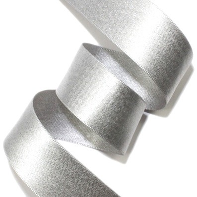 RIBEL 両面シルバー/ゴールドパールサテン 幅5/10/15/25/40mm 【激安